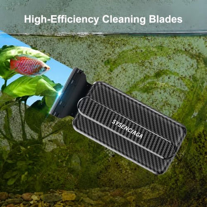 Aquarium Magnet Glass Cleaner（L） | Very magnetic，The handle is easy to grip，Easily Remove Stains，Dual-Sided Cleaning Surfaces，Self-floating Design - size: L