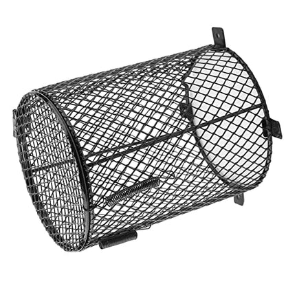 Reptile Lamp Cover, Reptile Heater Guard Heat Protector Anti-Scald Cover Mesh Cage Heating Lamp Lampshade Ceramic Light Bulb Enclosure for Terrarium Chameleon Lizards Snakes Heat Guard (Circular) - size: circular
