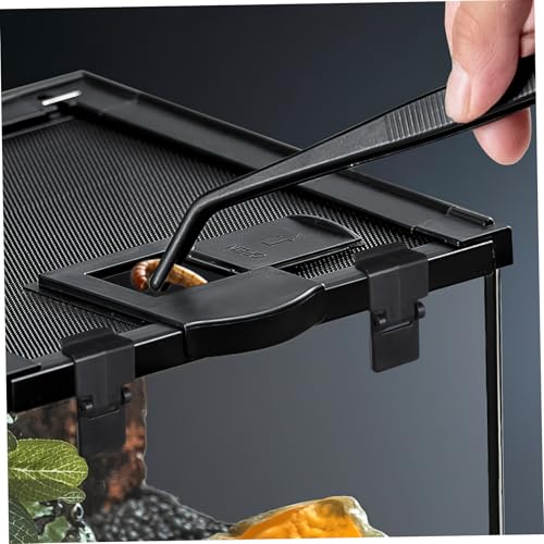Levemolo 6Pcs Turtle Terrarium Buckle Lock Latch Durable Tortoise Breeding Box Secure Clips Easy Install for Feeding Tanks Prevent Escape Reptile Accessories