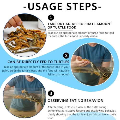 Buffet Blend Aquatic Turtle Food with Fish, Shrimp Proteins | Tortoise Food Pellets for Red-Eared Slider, Map, Painted, Box Turtle, Musk & Snapping Turtles (4 oz)