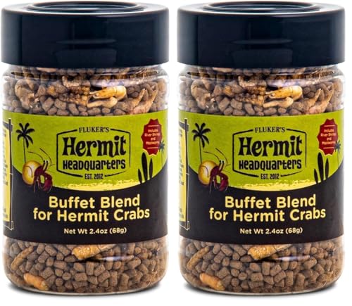 Fluker's Buffet Blend Diet - Food for Hermit Crabs 2.4 oz,(Pack of 2) - size: 2.4 Ounce (Pack of 2)