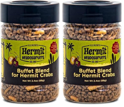 Fluker's Buffet Blend Diet - Food for Hermit Crabs 2.4 oz,(Pack of 2) - size: 2.4 Ounce (Pack of 2)