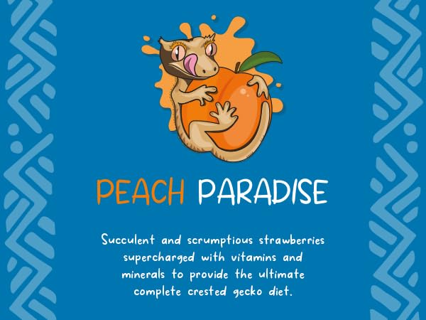 Blue River Diets Complete Crested Gecko Food - Peach 1lb (450g) | All Natural Gecko Food Made in The UK