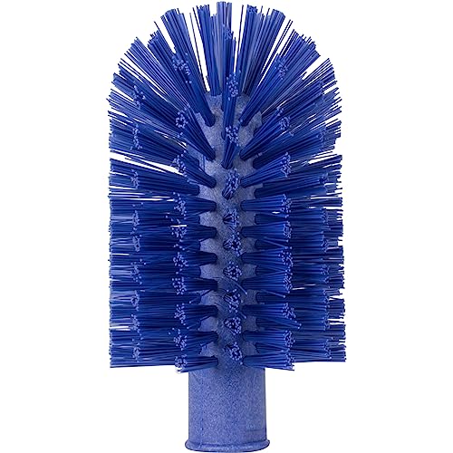 SPARTA Industrial Tank Brush Head Pipe Brush Head, Drain Brush with 3/4" Thread Hole (Handle Not Included) for Commercial Use, Plastic, 6.7 x 3.5 Inches, Blue - (Pack of 1)