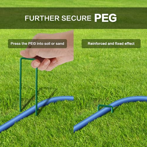 HAOWIN Upgraded Misters for Outside Patio, 3 Nozzles Fine Mist Leakproof 6.6FT Aluminum Bendable Hose Mister, Misting System for Patio Misters for Cooling Outdoor Greenhouse Chicken Coop Trampoline