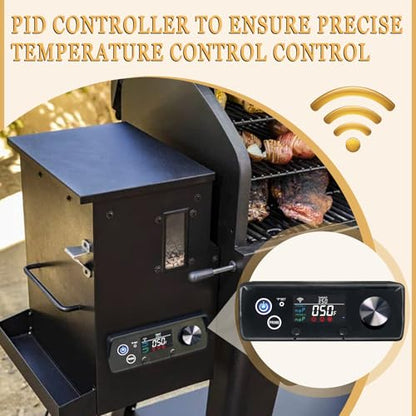 Upgrade WiFi PID Controller Replacement for Pit Boss Austin XL 1000 Wood Pellet Grill, Rectangular Thermostat Control Panel - size: WIFI Controller
