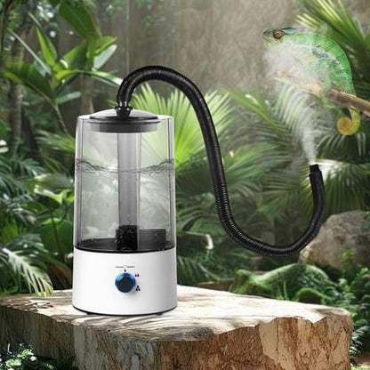 4L/1.06 Gallon Reptile Humidifier, Pet Fogger Mister Tank with 3 Mist Levels, High Efficiency Atomization with Anti-Dry Burn Protection, 36dB Low Noise, for Reptiles and Amphibians