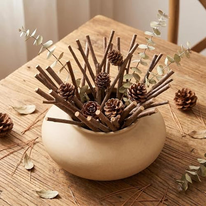 20Pcs Y-Shaped Driftwood for Crafts - 5x6 Natural Peach Wood Sticks for Terrarium, Fishtank & Drift Wood Decor for Home