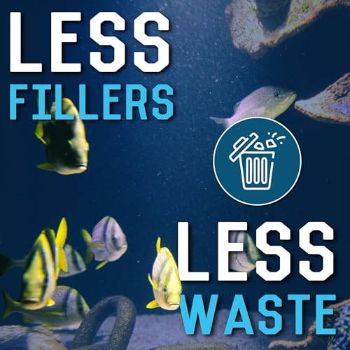 RON'S CICHLIDS Juvie Blend African Cichlid Fish Food, Premium Tropical Fish Food Pellets with Protein, Veggies & Fruits for Healthier, Brighter & Bigger Tropical Fish & Cleaner Tanks, 12 OZ - size: 12 Ounce (Pack of 1)