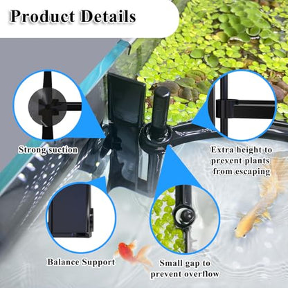 Floating Plant Corral for Aquarium, Fish Tank Accessories to Separate Floating Plants, Automatically Adjusts Height with Water Level, Suitable for All Floating Plants and All Aquariums (Style 3) - size: Style 3