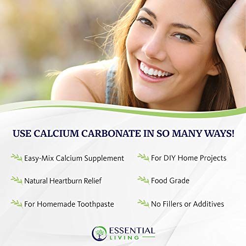 Josephine’s Active Ingredients: Calcium Carbonate Powder - Food Grade Supplement, Heartburn Relief, Ingredient for DIY Toothpaste and Chalk Paint Projects - 1 lb. - No Additives or Fillers