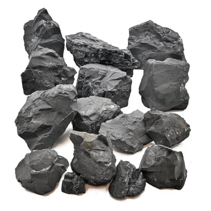 Unocho Aquarium Rocks 40lb Natural Stone for Aquariums Landscaping Paludarium Model Tank Decoration Aquascaping Amphibian Enclosures Garden(3"-10"-12pcs) - size: 40LB(12pcs)3-10in.