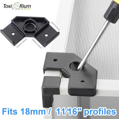 Reptile Mister Connector - Nozzles Stable Connection, Perfect for Misting with Screens-2pcs in a Pack - size: Misting connector-2pcs