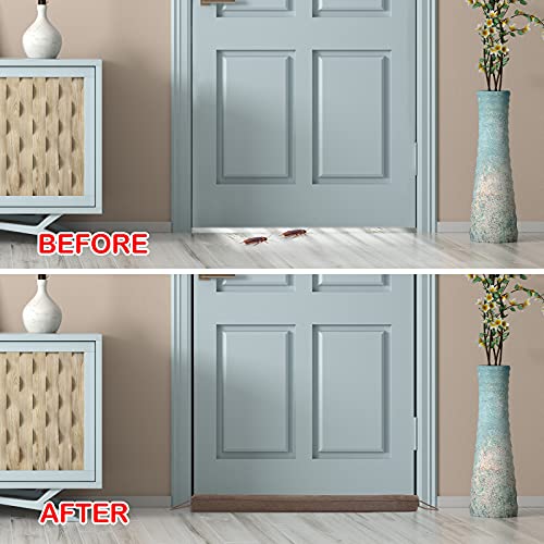 38" Weighted Draft Stopper for Bottom of Doors and Windows, Heavy Duty Sound Proof Door Draft Guard Door Soundproofing Under Door Noise/Air/Wind Blocker, 2.2Lbs (32") - size: 32"