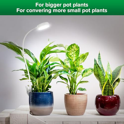 SANSI Grow Lights for Indoor Plants, Pot Clip-On Plant Lights, 10W 1-Pack | LED Plant Lights for Indoor Growing, Full Spectrum Grow Lights, 4000K 4-Level Dimmable, 3/6/12H Timer - size: 1-Pack