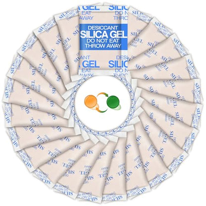100PCS 5g Silica Gel Packets, Moisture Absorbers Rechargeable Desiccant Beads for Storage, Food, Jewelry, Electronics, 3D Printer Filament, Clothes, Iron Tools, Precision Instruments - size: 5g * 100 pack