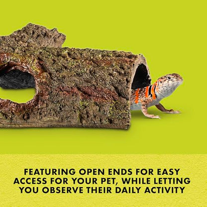Zilla Pet Reptile Bark Bends Terrarium Decor, Medium,Brown - size: Medium, 4"L x 8"W x 3.5"H