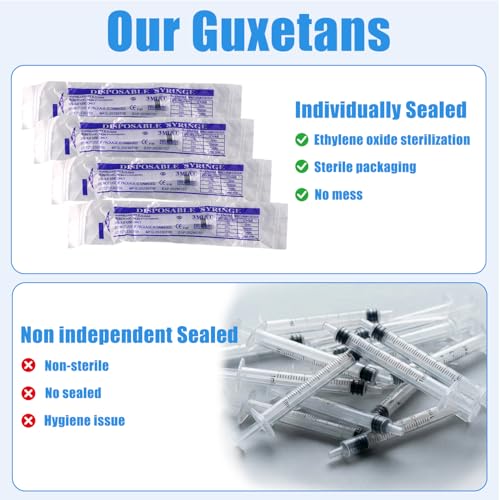 3ml Syringe with Measurement for Scientific Labs, Feeding Pets, Refilling and Measuring Liquids,Dispensing,with Cap (5PCS, 3ml) - size: 5PCS-3ml