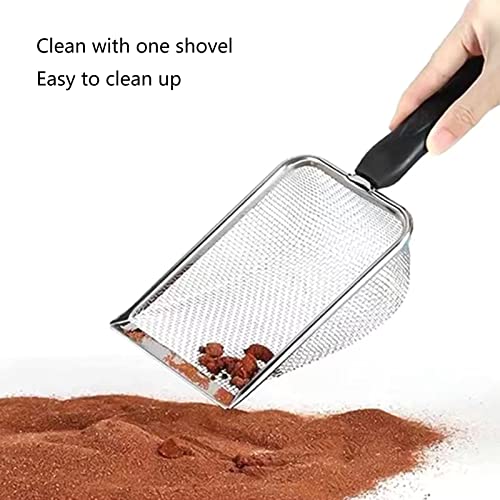 Reptiles Sand Scooper Stainless Steel Fine Mesh Terrarium Substrates Litter Substrates Scooper