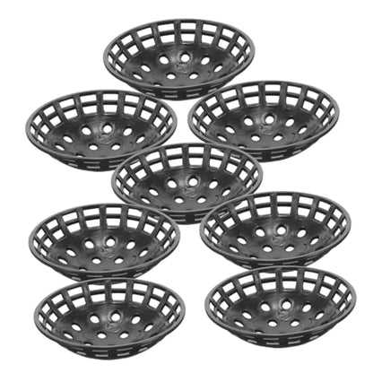 Balacoo 10pcs Orchid Pot Hydrophobic Cover Plant Pot Grid Succulent Pot Hole Mesh Pad Drainage Mesh Hole Screens Pots for Plants Flowerpot Pad Planter Mats Large Plastic Succulent Bowl, Black