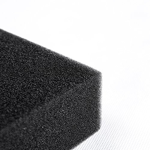 AQUANEAT Aquarium Filter Sponge Open Cell Foam Sheet Bio Sponge Filter Media Pad HMF Fish Tank Sump Divider (23" Lx 12.25" W x 2" H, Black) - color: Black, size: 23" Lx 12.25"W x 2"H