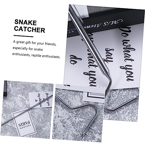 Veemoon 2pcs Retractable Snake Hooks for Reptile Catching Lightweight Grabbing Tool for Snakes Portable Design for Outdoor Adventures and Wildlife Handling