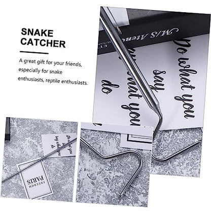 Veemoon 2pcs Retractable Snake Hooks for Reptile Catching Lightweight Grabbing Tool for Snakes Portable Design for Outdoor Adventures and Wildlife Handling