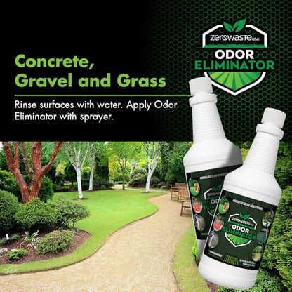 ZERO WASTE USA Odor Eliminator Ultra Concentrate - 4 Gallons | Commercial Strength Multi-Purpose Enzyme Cleaner - Eliminates odors from Any Organic Matter - Makes up to 128 Gallons - size: 128 Fl Oz (Pack of 4)