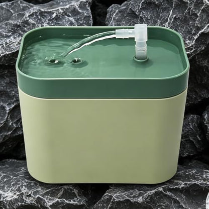 Reptile Water Bowl with Filtration System,Drinking Fountain,Bearded Dragon Tank Accessories,Reptile Habitat Waterfall for Bearded Dragon,Leopard Gecko,Chameleon,Snake Pet Accessories