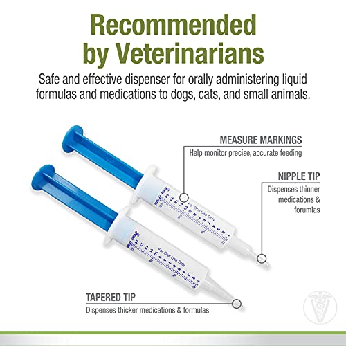 Four Paws Healthy Promise Easy Feeder Pet Feeding Syringe, 2 Count | Convenient syringe feeder, for hand-feeding kittens & puppies, easy to use, pet nursing supplies