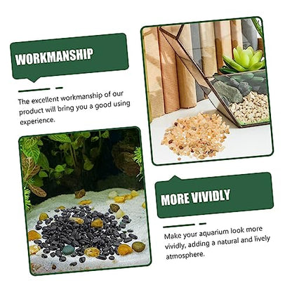 1bag Bag of Natural Aquarium Stones for Fish Tank Decor Polished Pebbles Gardening Stones for Aquascaping and Landscaping