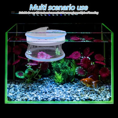VILLCASE Floating Fish Hatchery Tank with Mesh Isolation Breeding Box, Aquarium Spawning Nest for Guppy Fry and Small Pet Breeding, Floating Design with Feeding Ports for Aquarium Breeders