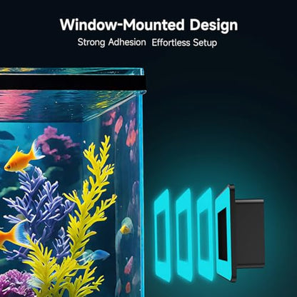 2K HD Aquarium & Terrarium WiFi Pet Camera,140° Wide-Angle Anti-Glare & Anti-Reflection,Night Vision for Fish & Reptiles,Two-Way Audio,Glass-Mount Enclosure Monitor,24/7 Recording (4 Pack) - size: 4 pack