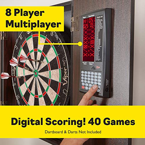 Deluxe Dartboard Cabinet with Integrated Pro Score and Cricket Scoreboard - style: Cabinet Only