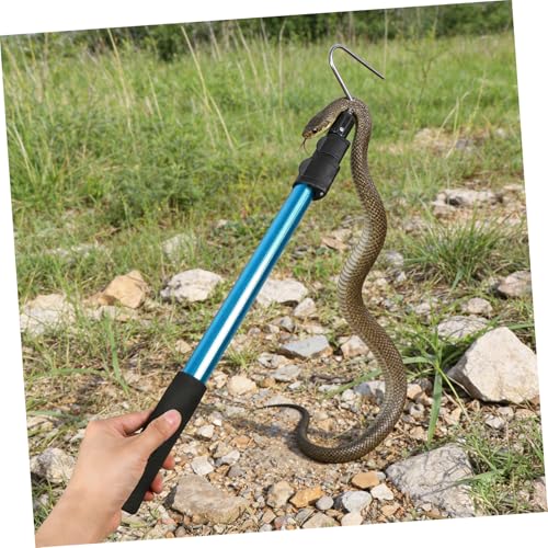 ULTECHNOVO Adjustable Length Snake Grabber Pole with Telescopic Aluminium Alloy Design, Simple to Use and Sturdy Snake Catching Hook for Outdoors, Portable Animal Pole Catcher Tool