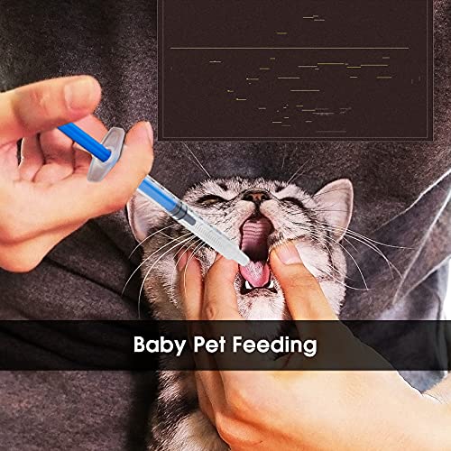 24 Pack 1ml Syringe Without Needle Small Plastic Syringes Sterile Packed with Measurement for Oral, Dental, Lab, Plant Hydroponic, Pet Use