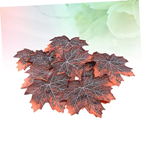 Wakauto 12pcs Maple Leaf Litter for Reptile Terrarium Reusable Pet Habitat Decor for Snakes Lizards Turtles Spiders Cage Accessories