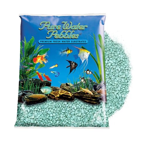Turquoise Aquarium Gravel - 5 lbs - Non-Toxic, Colorfast, Vibrant Substrate for Aquariums, Terrariums, Ponds & Crafts - color: Turquoise, size: 5 lb (Pack of 1)