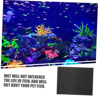 YARNOW 2pcs Thickened Fish Tank Bottom Mat Nonslip Pad for Aquarium Cushioning Mat for Reptiles and Fish Compression Resistant Easy to Use