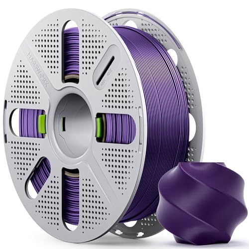 PLA Basic, Pre-Dried Filament with Quick-Swap Reusable Spool 1kg (2.2lbs), 1.75mm 3D Printing Filament, Compatible with Bambu Lab 3D Printers – Indigo Purple - color: Indigo Purple With Spool, size: With Spool