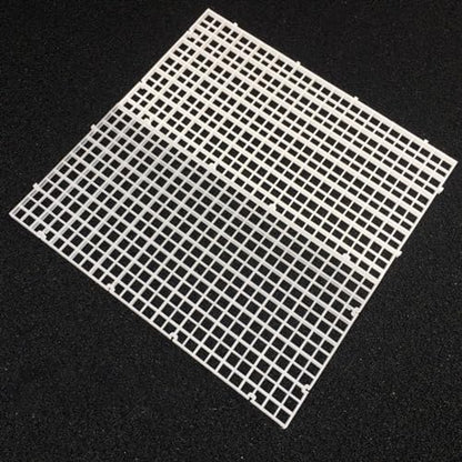 4pcs Aquarium Lid Hood Fish Tank Top Cover Terrarium Lid Plastic Grid Panel Egg Crate Grate with 6 Aquarium Glass Cover Board Clip Fish Tank Lid Anti-Jumping Net Cover (Clear,11.6*11.6inch) - color: Clear