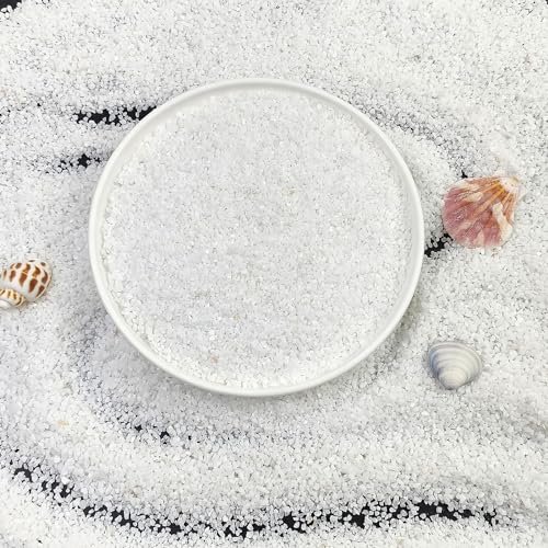 FANTIAN White Aquarium Sand, 5 lbs Fish Tank Sand | Aquarium Substrate Gravel, Safe for Fish Tank, Shrimp, Turtle, Terrariums, Aquatic, Plant, Fire Pits, Candle, Vase, Crafts - color: White, size: 5 LB