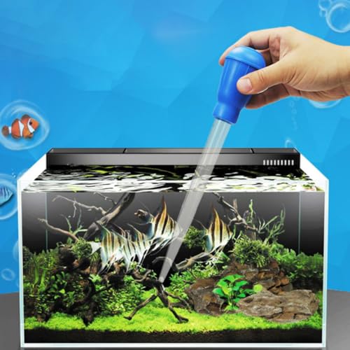 Toddmomy 3pcs Aquarium Cleaning Siphon with Scale Practical Fish Tank Cleaner Made of Plastic Long Enough and Convenient to Use for Cleaning Fish Tanks