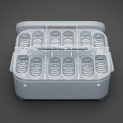 12 Grids Hatch Box Snake Lizard Reptile Egg Tray Boxes Hatching Eggs Device Climbing Pet Tortoise Turtle Incubator Supplies