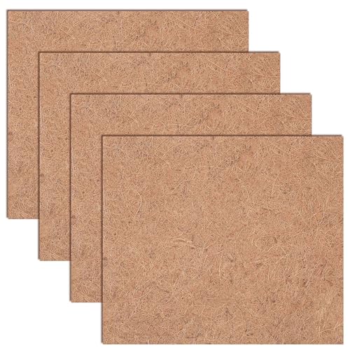 Sawysine 4 Rolls 12 x 14 Inch Coir Liner Roll Coconut Fiber Mat Natural Coconut Coir Liner Sheets Plant Potting Mat for Garden Planters Flower Window Box Basket Animal Pet Pad Reptile Carpet - size: 12 x 14 inch