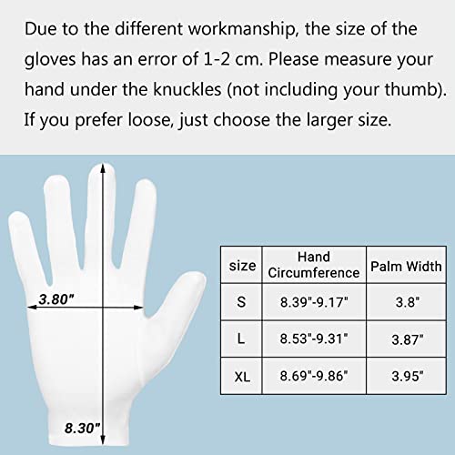 10 Pairs Archival Photo Gloves, White Small Work Gloves For Handling Art Working Photography Men & Womens Cloth Gloves Liners Bulk for Handling Jewelry, Film, Photo, Coin Metal Inspection - color: White, size: S(10 Pairs)