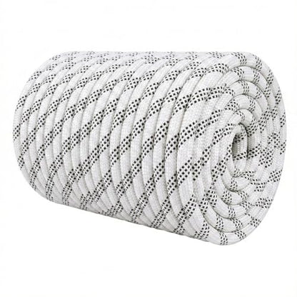 1/2 Inch Arborist Rigging Rope (150 Ft) - ASTM F2116 Certified (9,000 lbs MBS / 900 lbs SWL) - Static Polyester Bull Rope for Tree Climbing, Nautical Rigging & Swings (White) - size: 1/2IN x 150 FT, style: White