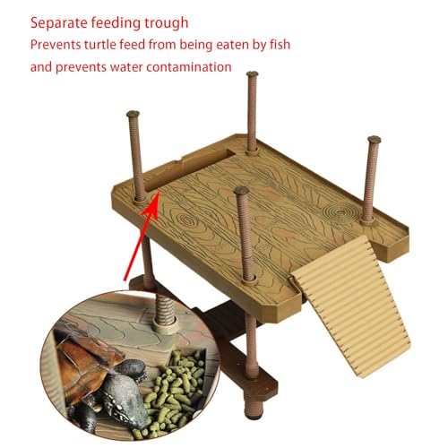Large turtle basking platform for aquatic turtles, Floating dock turtle -SIZE:L