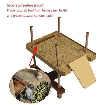 Large turtle basking platform for aquatic turtles, Floating dock turtle -SIZE:L