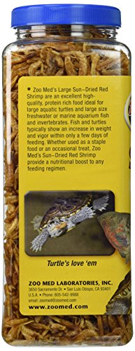 Zoo Med Large Sun-Dried Red Shrimp Aquatic Turtle Food 5 oz. - size: 5 Ounce (Pack of 1)